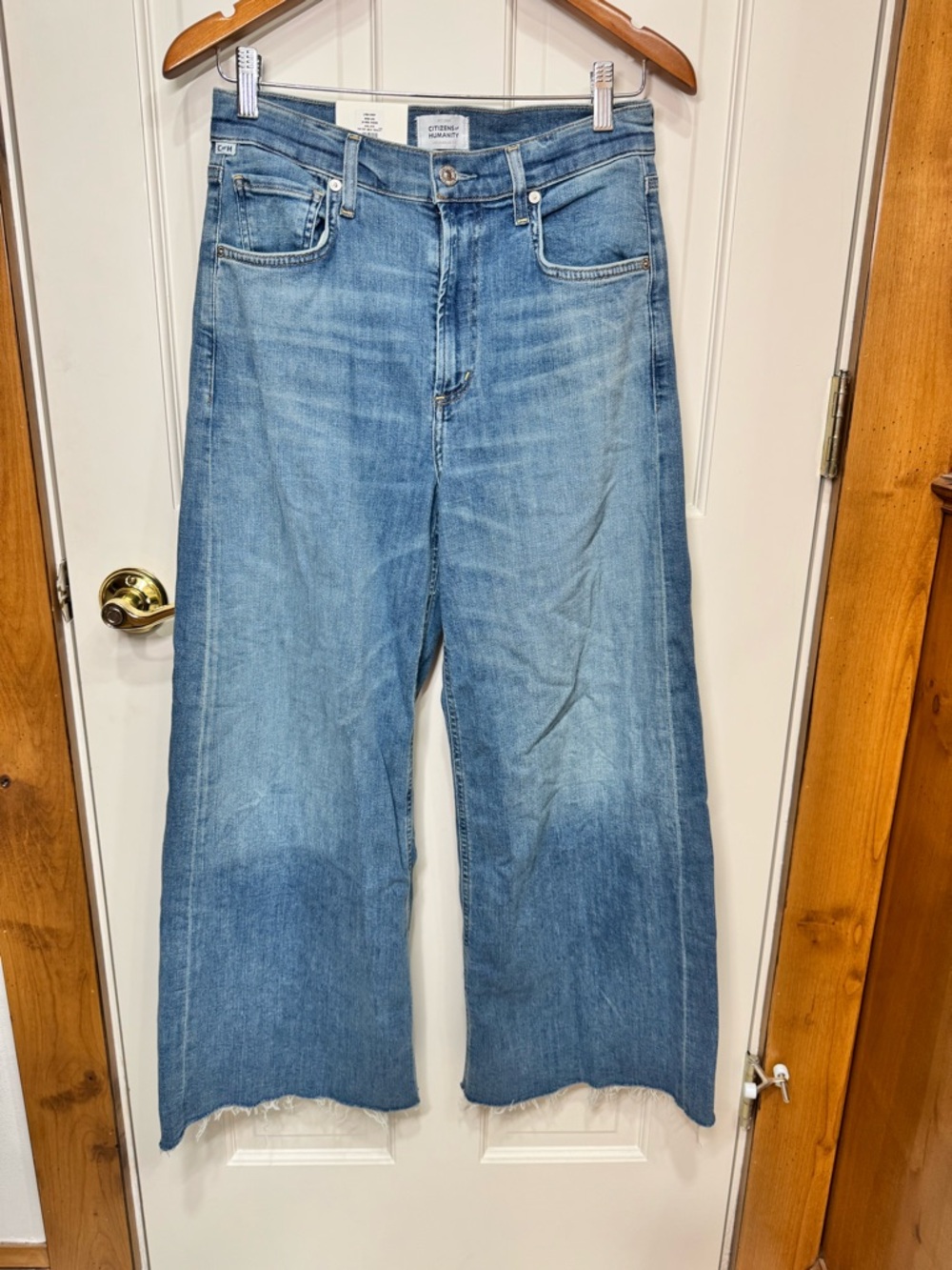 Citizens of Humanity Lyra Crop Wide Leg Jeans Size 27 NWT